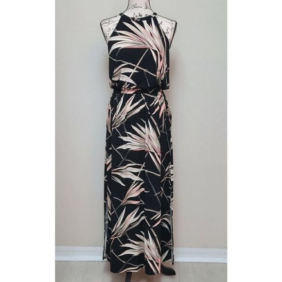 🌴☀ WHITE HOUSE BLACK MARKET Halter Side Slits Pockets Maxi Dress NWOT SIZE 6 - Picture 13 of 16
